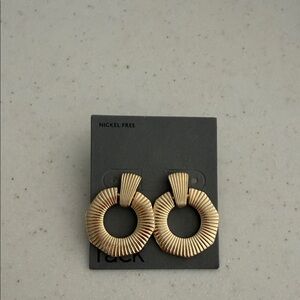 Nordstrom Textured Gold Earrings